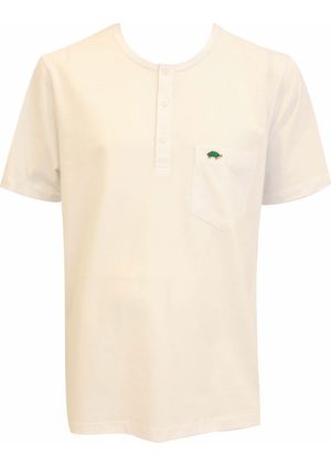 Camiseta Pau a Pique botões Branco