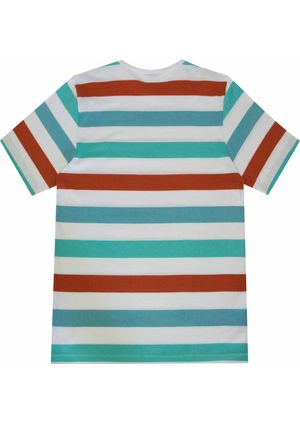 Camiseta Pau a Pique listrada Branco