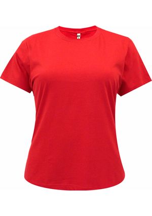 Baby look Pau a Pique básica Vermelho