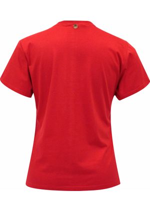 Baby look Pau a Pique básica Vermelho