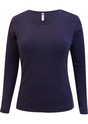 Blusa Pau a Pique m/l básica Azul Marinho