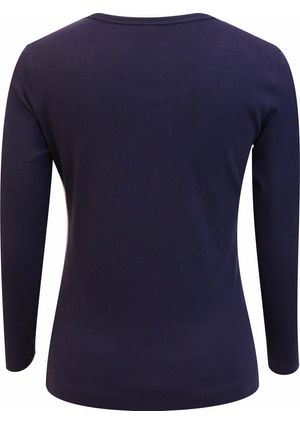 Blusa Pau a Pique m/l básica Azul Marinho