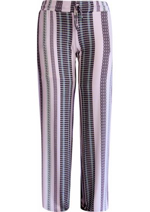 Calça Pau a Pique Pantalona estampada Verde