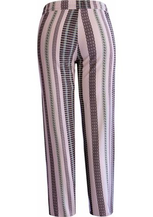 Calça Pau a Pique Pantalona estampada Verde