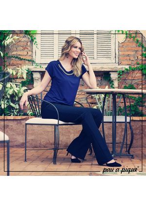 Calça Pau a Pique Flare Preto