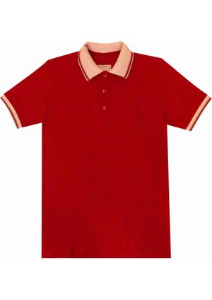 Camisa Pau a Pique Polo Vermelho