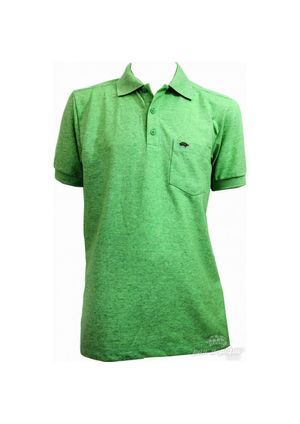Camisa Pau a Pique Polo Verde Mescla