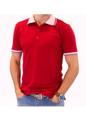 Camisa Pau a Pique Polo Vermelho