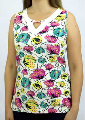 Regata Pau a Pique Estampada Color
