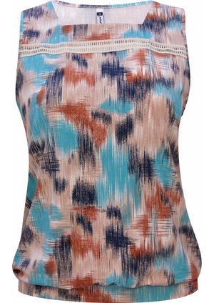 Regata Pau a Pique estampada Azul