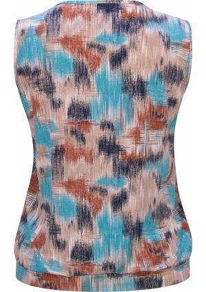Regata Pau a Pique estampada Azul