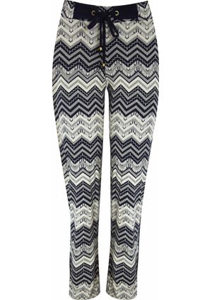 Calça Pau a Pique Pantalona Azul Marinho