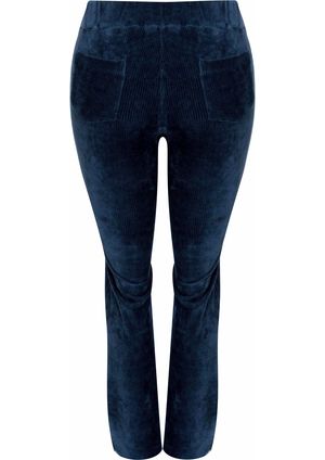 Calça Pau a Pique Veludo Cotele Azul Marinho