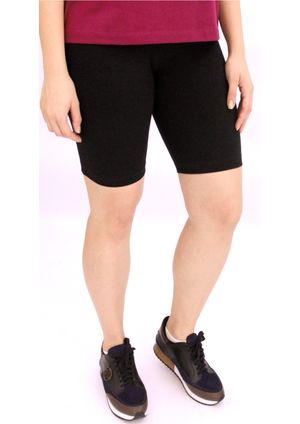 Bermuda Pau a Pique Cotton Preto