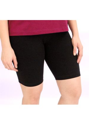 Bermuda Pau a Pique Cotton Preto