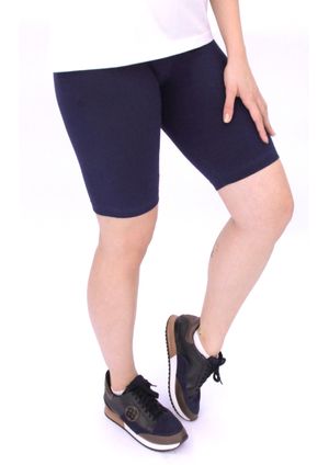 Bermuda Pau a Pique Cotton Azul Marinho