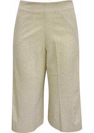 Pantacourt Pau a Pique de Linho Cru