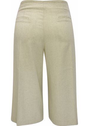 Pantacourt Pau a Pique de Linho Cru