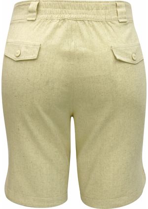 Shorts Pau a Pique de Linho Cru