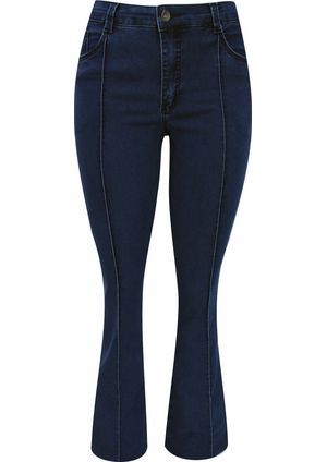 Calça Pau a Pique Flare Jeans Claro