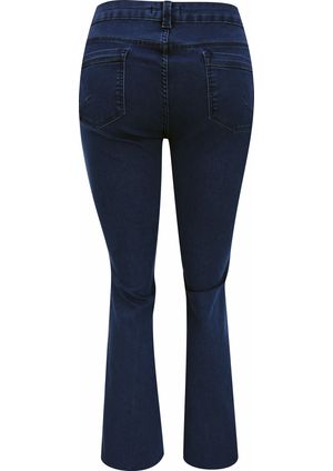 Calça Pau a Pique Flare Jeans Claro