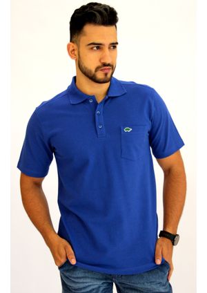 Camisa Pau a Pique Polo Azul Bic