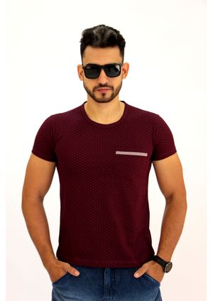 Camiseta Pau a Pique estampada Vinho