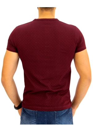 Camiseta Pau a Pique estampada Vinho