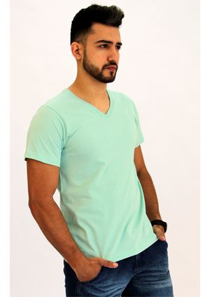 Camiseta Pau a Pique Masculina Verde Claro