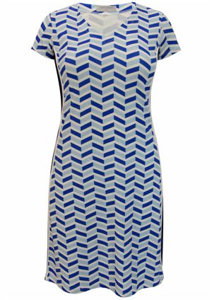 Vestido m/c  Pau a Pique Estampado Azul