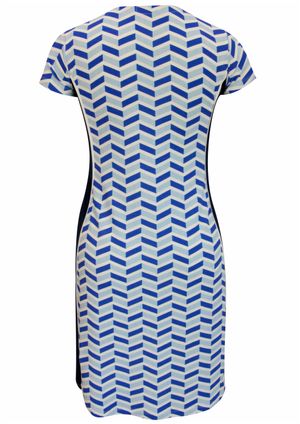 Vestido m/c  Pau a Pique Estampado Azul