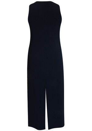 Vestido Pau a Pique Longo Básico Azul Marinho