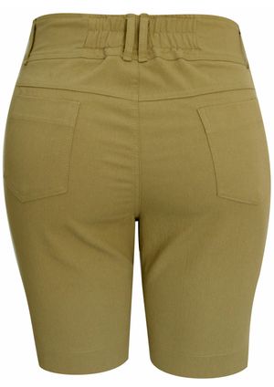 Shorts Pau a Pique Básico Sarja Cáqui