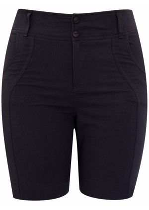 Shorts Pau a Pique Básico Sarja Azul Marinho