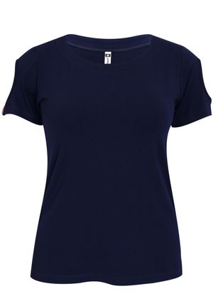 Blusa Pau a Pique Básica Azul Marinho