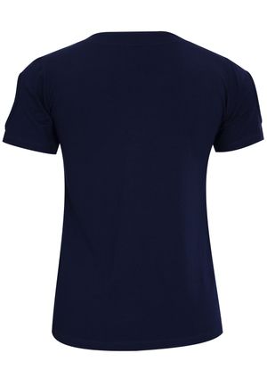 Blusa Pau a Pique Básica Azul Marinho