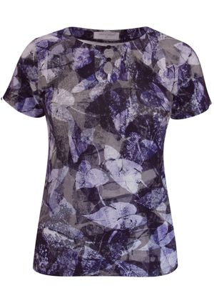 Blusa Pau a Pique Estampada Cinza