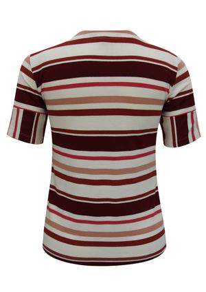 Blusa Pau a Pique Listrada Vermelho