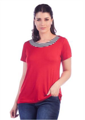 Blusa Pau a Pique Básica Vermelho
