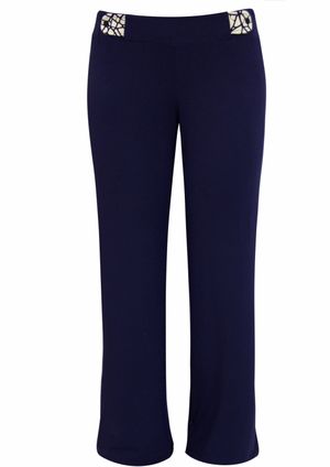 Calça Pau a Pique Comprida Azul Marinho