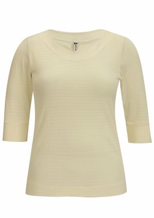 Blusa 3/4 Pau a Pique Basica Off White