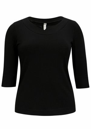 Blusa 3/4 Pau a Pique Básica Preto