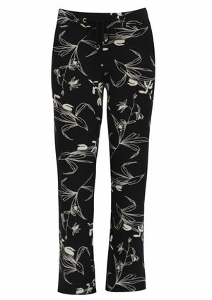 Calça  Pau a Pique Floral Preto