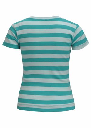 Blusa m/c Pau a Pique Listrada Azul