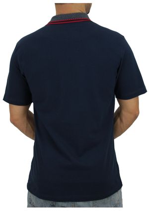 Camisa Pau a Pique Polo Piquet Azul Marinho