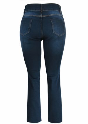 Calça Pau a Pique Jeans reta Básica Azul Claro