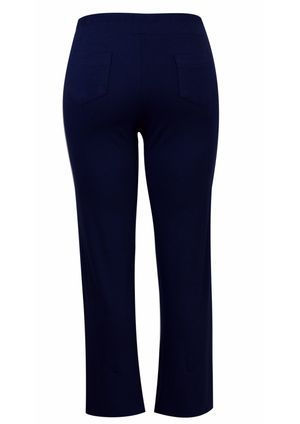 Calça Pau a Pique Pantalona Básica Azul Marinho