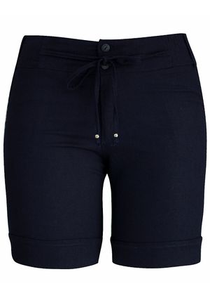 Shorts Pau a Pique Linho Azul Marinho