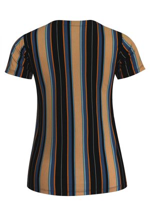 Blusa Pau a Pique Listrada Azul Marinho