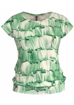 Blusa Pau a Pique Estampada Verde